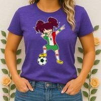 Mexican Dabbing Soccer Gril Mexico Women's T-Shirt thumb 2