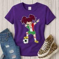 Mexican Dabbing Soccer Gril Mexico Women's T-Shirt thumb 3