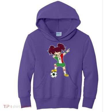 Mexican Dabbing Soccer Gril Mexico Kids Hoodie