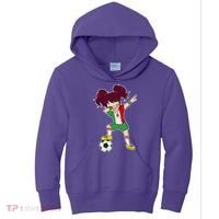 Mexican Dabbing Soccer Gril Mexico Kids Hoodie thumb 0