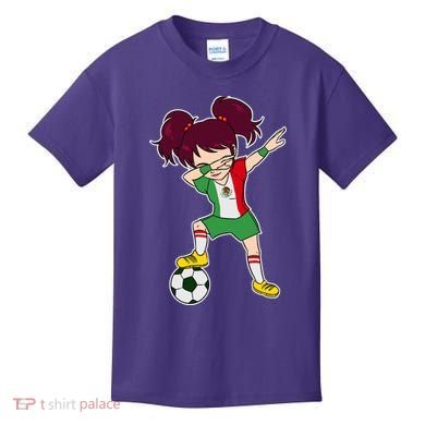 Mexican Dabbing Soccer Gril Mexico Kids T-Shirt