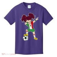 Mexican Dabbing Soccer Gril Mexico Kids T-Shirt thumb 0