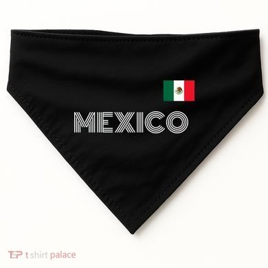 Mexico Country Flag Logo USA-Made Doggie Bandana