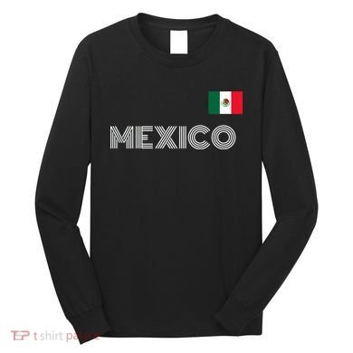 Mexico Country Flag Logo Long Sleeve Shirt
