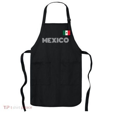 Mexico Country Flag Logo Apron