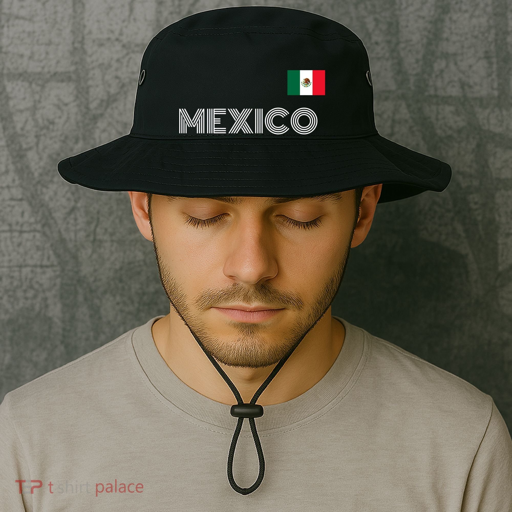 Mexico Country Flag Logo Bucket Hat