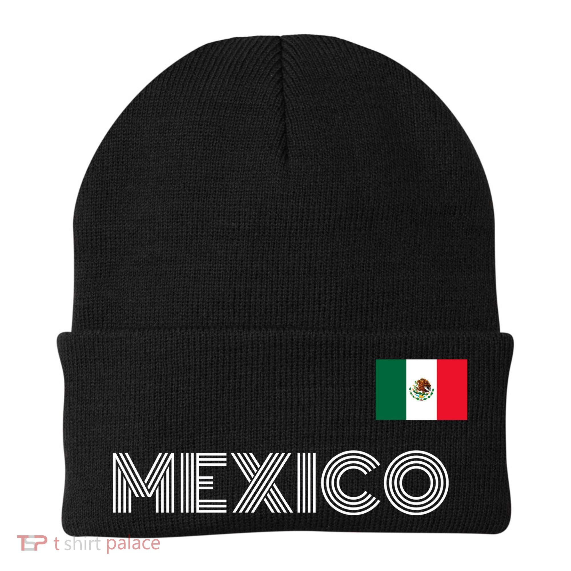 Mexico Country Flag Logo Beanie