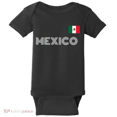 Mexico Country Flag Logo Baby Bodysuit