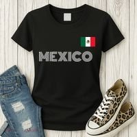 Mexico Country Flag Logo Women's T-Shirt thumb 3