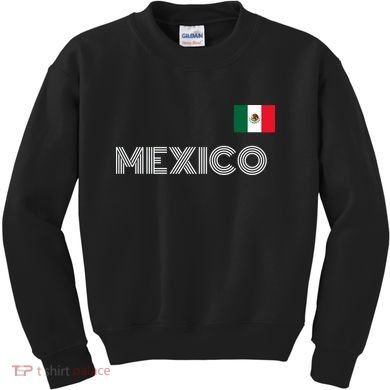 Mexico Country Flag Logo Kids Sweatshirt