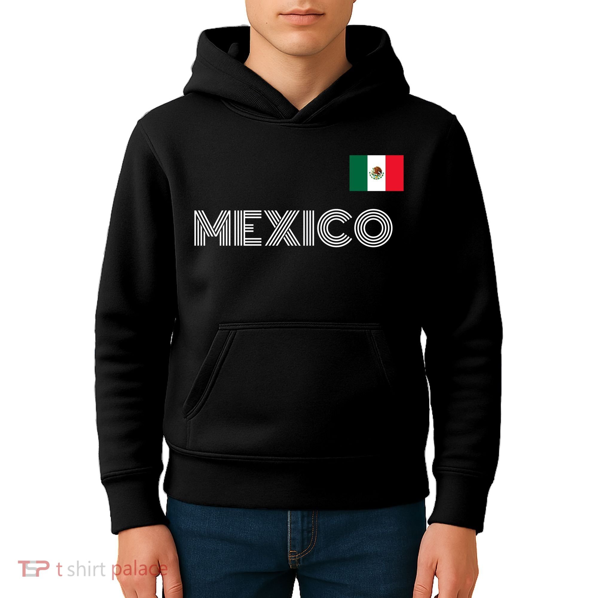 Mexico Country Flag Logo Kids Hoodie