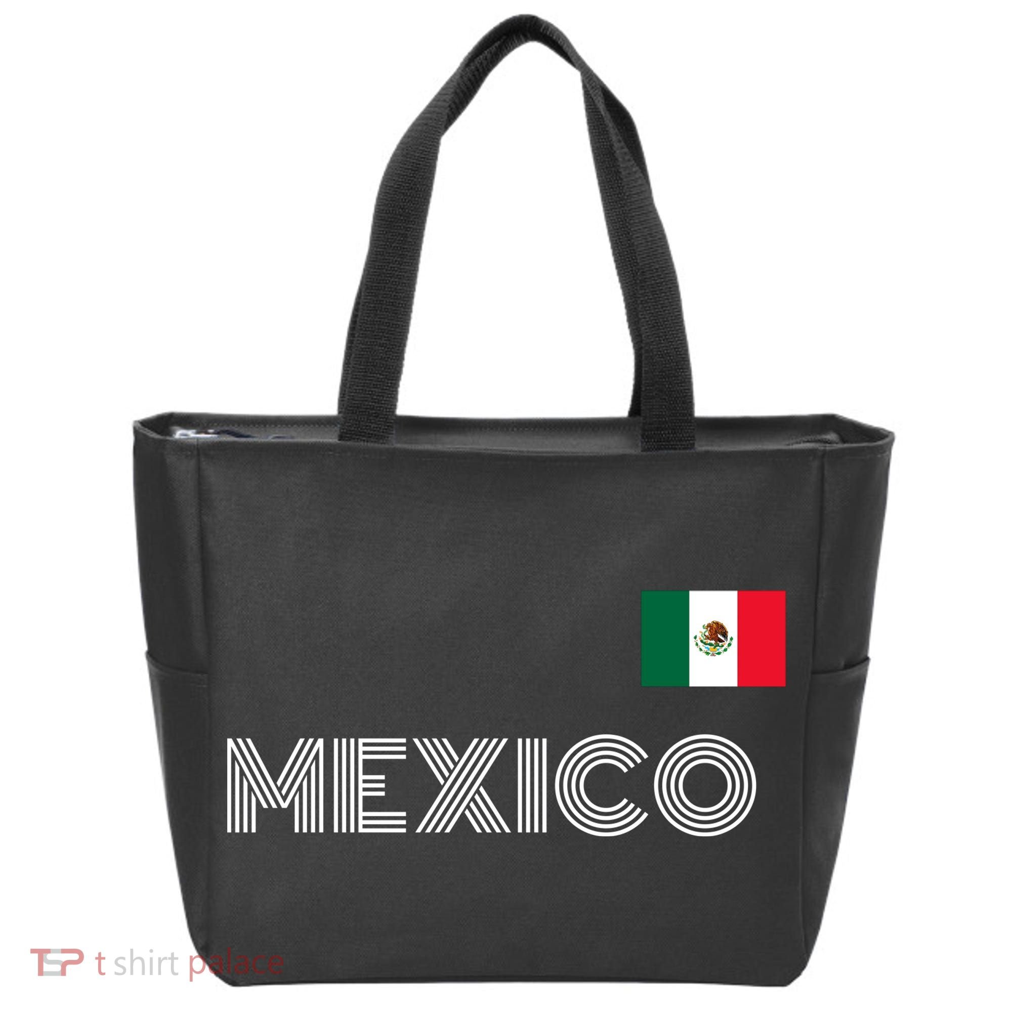 Mexico Country Flag Logo Tote Bag