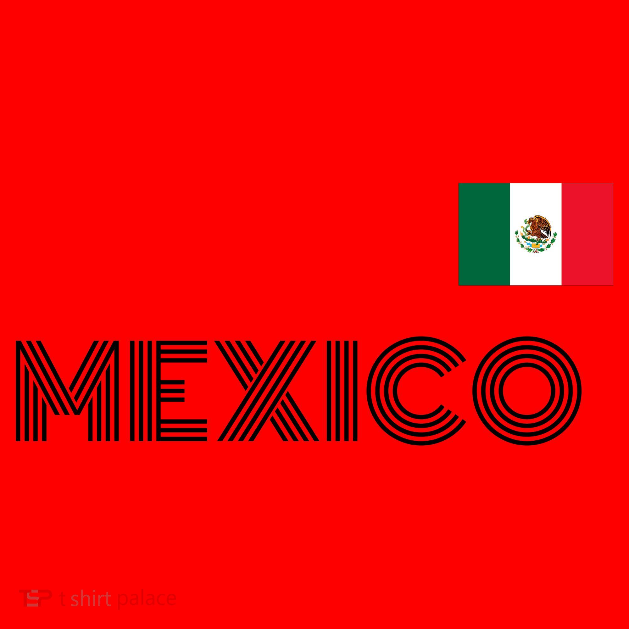 Mexico Country Flag Logo Santa Hat