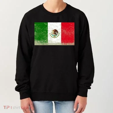 Mexico Flag Grunge Women's Sweatshirt