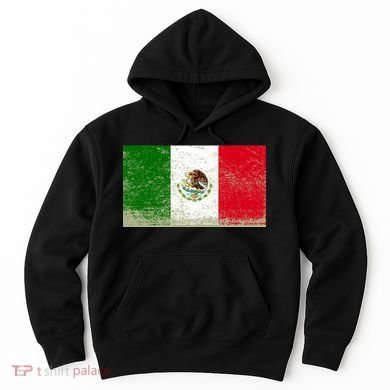 Mexico Flag Grunge Hoodie