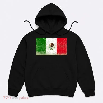 Mexico Flag Grunge Hoodie