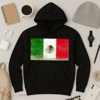 Mexico Flag Grunge Hoodie thumb 3