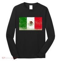 Mexico Flag Grunge Long Sleeve Shirt thumb 0