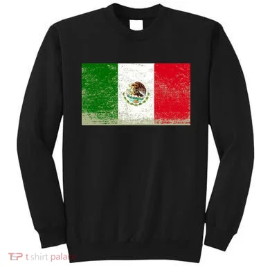 Mexico Flag Grunge Sweatshirt