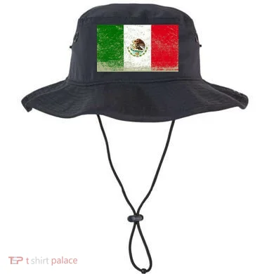 Mexico Flag Grunge Bucket Hat