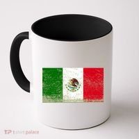 Mexico Flag Grunge Coffee Mug thumb 0