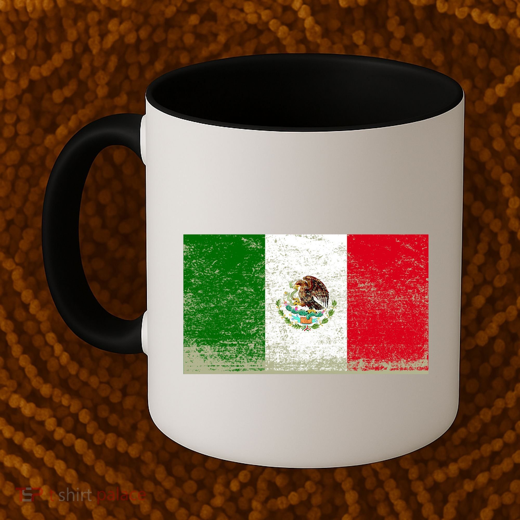 Mexico Flag Grunge Coffee Mug