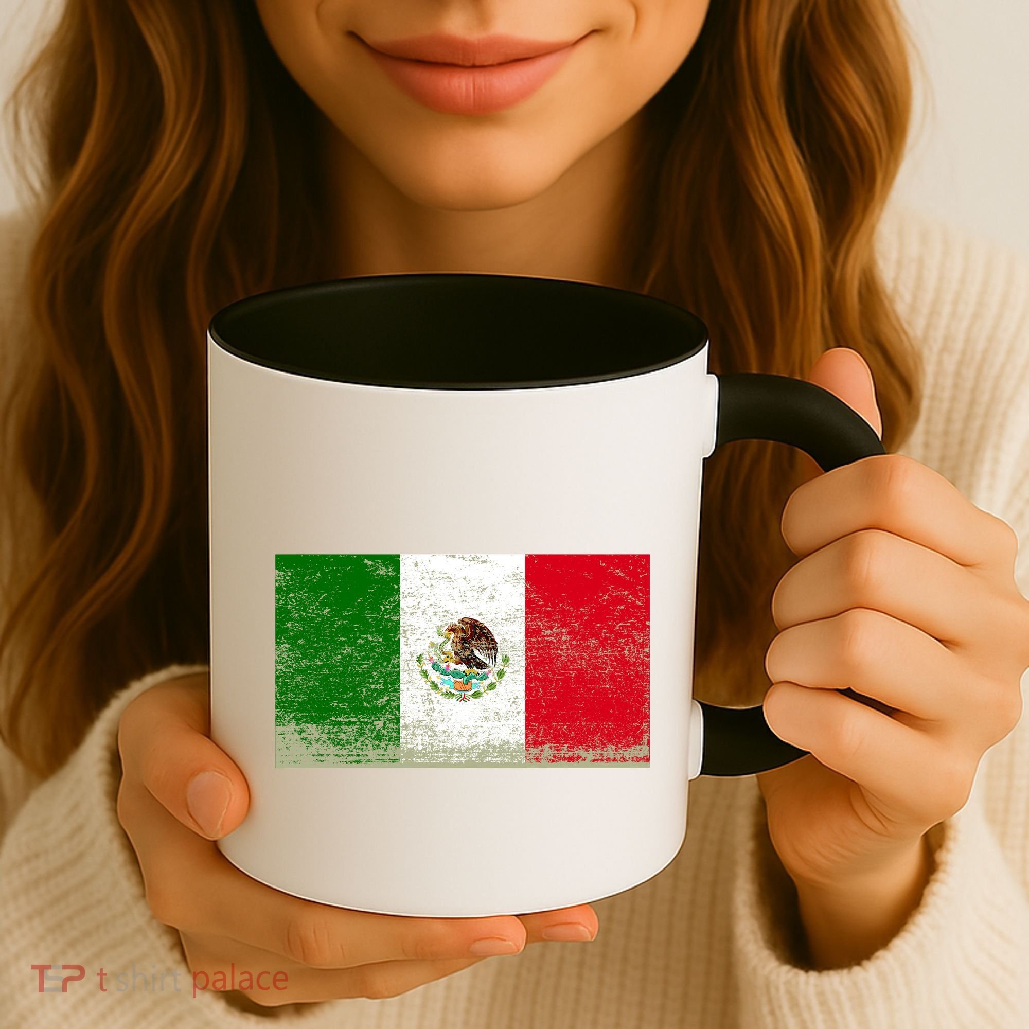 Mexico Flag Grunge Coffee Mug