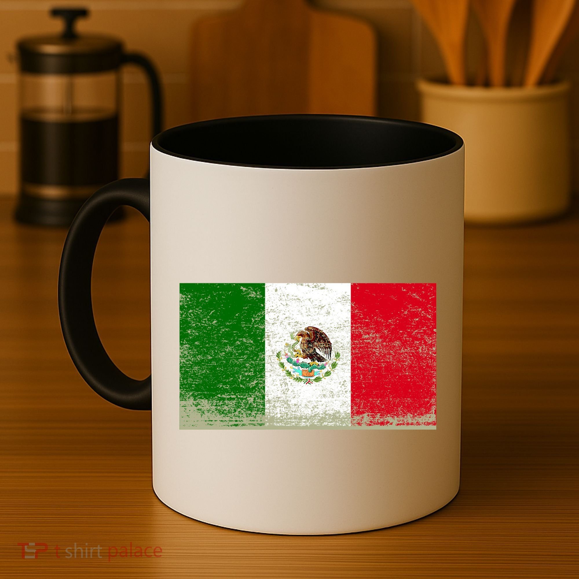 Mexico Flag Grunge Coffee Mug
