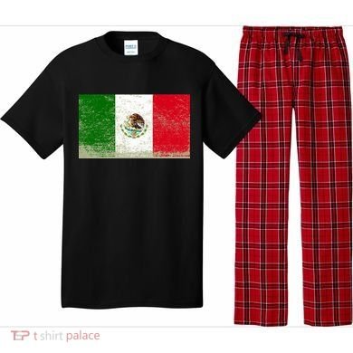 Mexico Flag Grunge Pajama Set