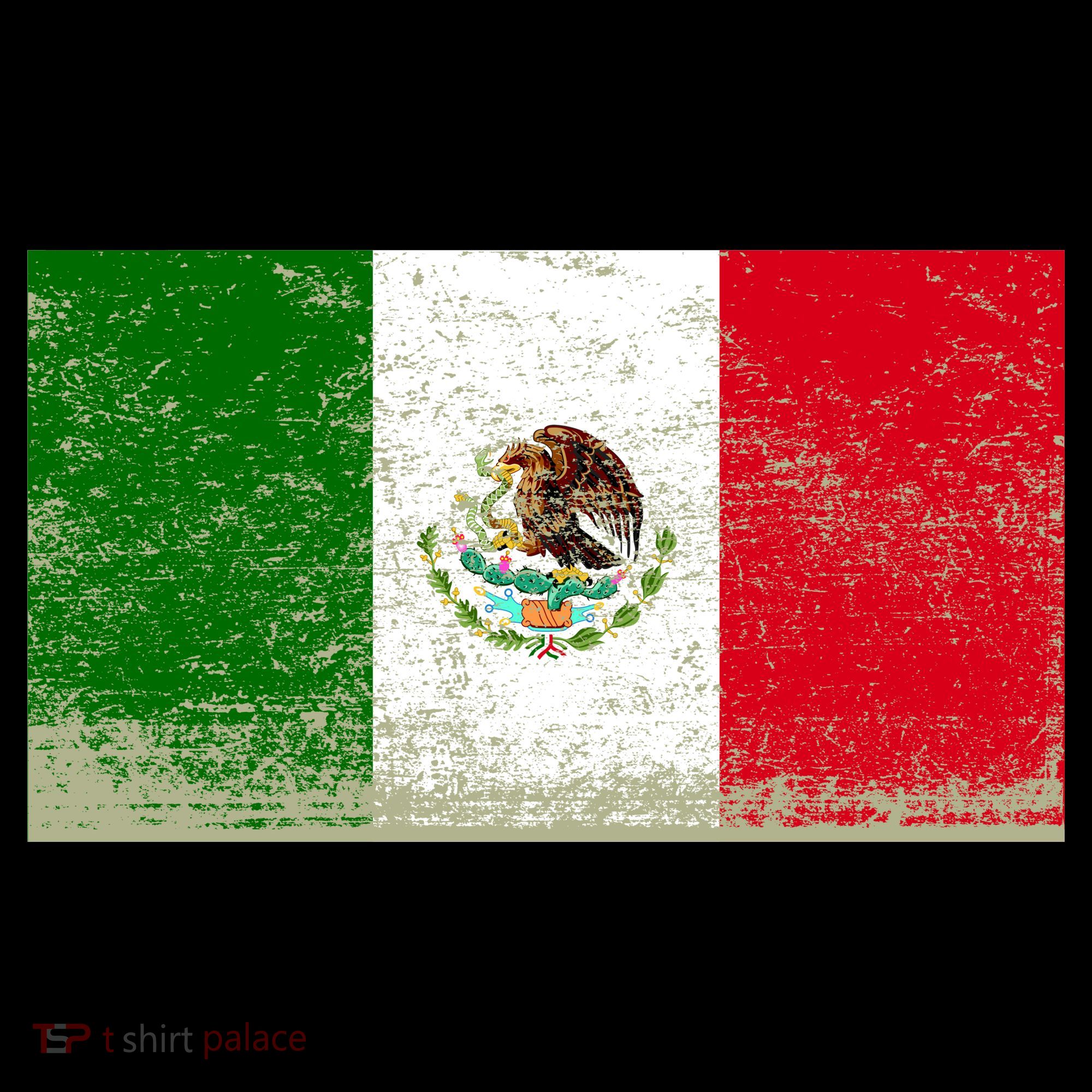 Mexico Flag Grunge Pajama Set