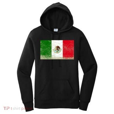 Mexico Flag Grunge Women's Hoodie