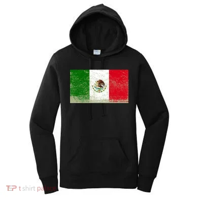 Mexico Flag Grunge Women's Hoodie