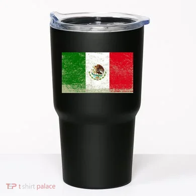 Mexico Flag Grunge Tumbler