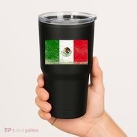 Mexico Flag Grunge Tumbler thumb 2