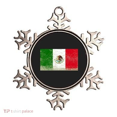 Mexico Flag Grunge Ornament
