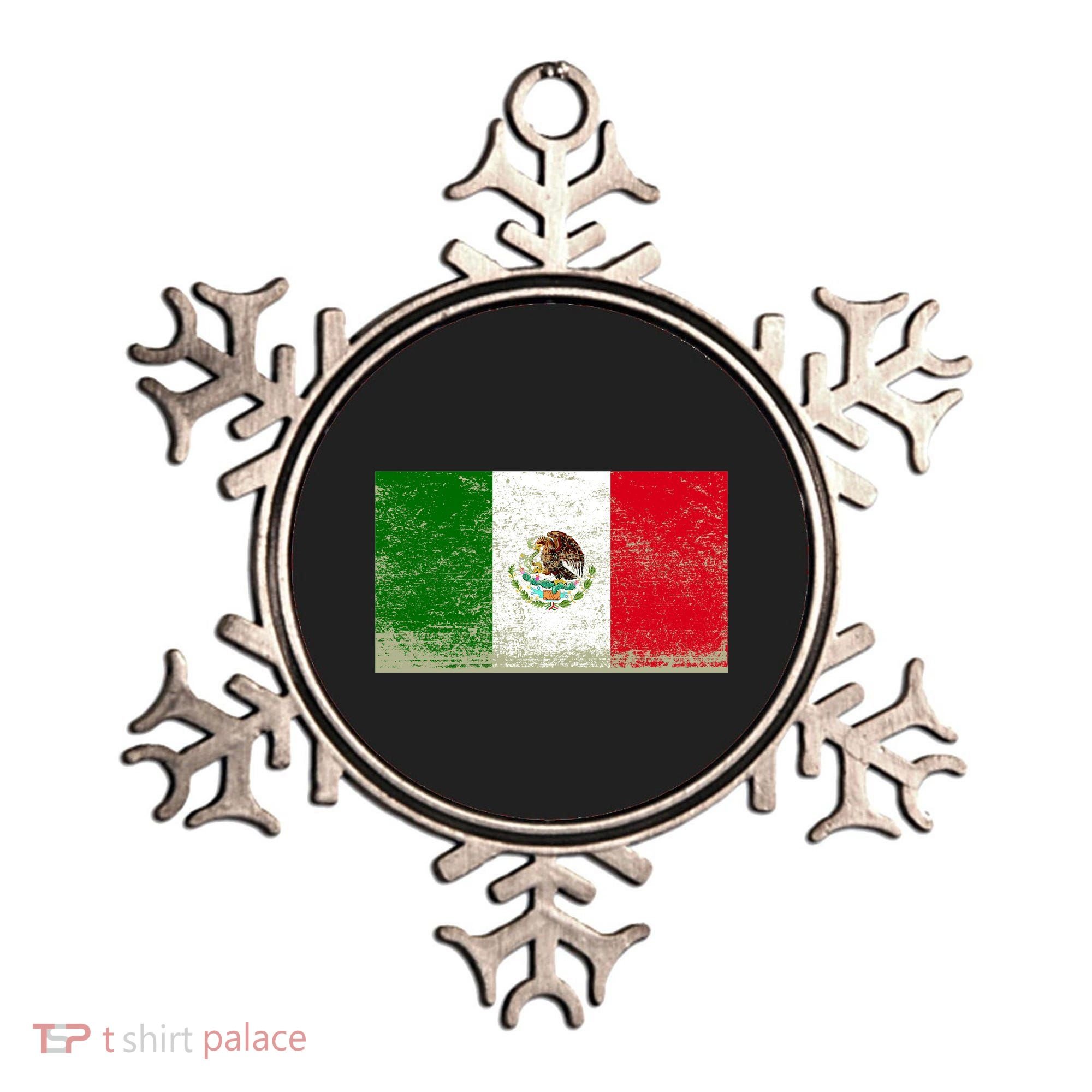 Mexico Flag Grunge Ornament