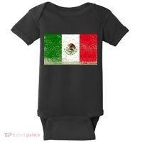 Mexico Flag Grunge Baby Bodysuit thumb 0