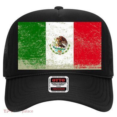 Mexico Flag Grunge Hat