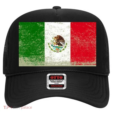 Mexico Flag Grunge Hat