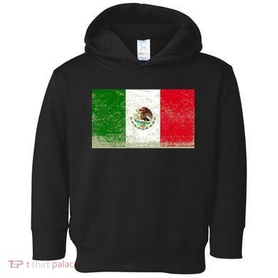 Mexico Flag Grunge Toddler Hoodie