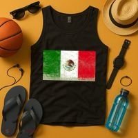 Mexico Flag Grunge Tank Top thumb 4