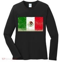Mexico Flag Grunge Women's Long Sleeve Shirt thumb 0