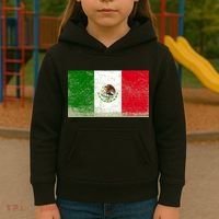 Mexico Flag Grunge Kids Hoodie thumb 3