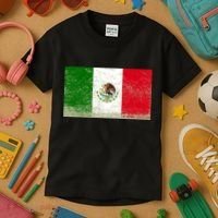 Mexico Flag Grunge Kids T-Shirt thumb 3