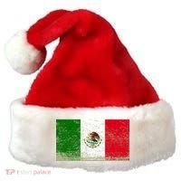 Mexico Flag Grunge Santa Hat thumb 0