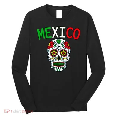 Mexico Skull Long Sleeve Shirt