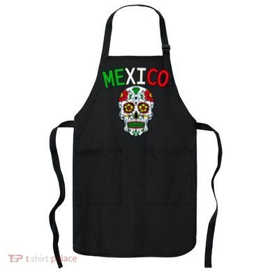 Mexico Skull Apron