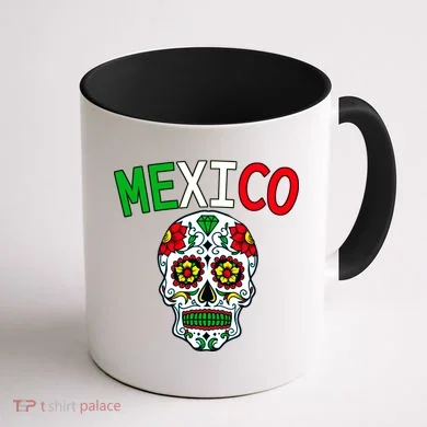 Mexico Skull Coffee Mug back