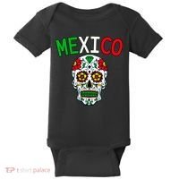 Mexico Skull Baby Bodysuit thumb 0