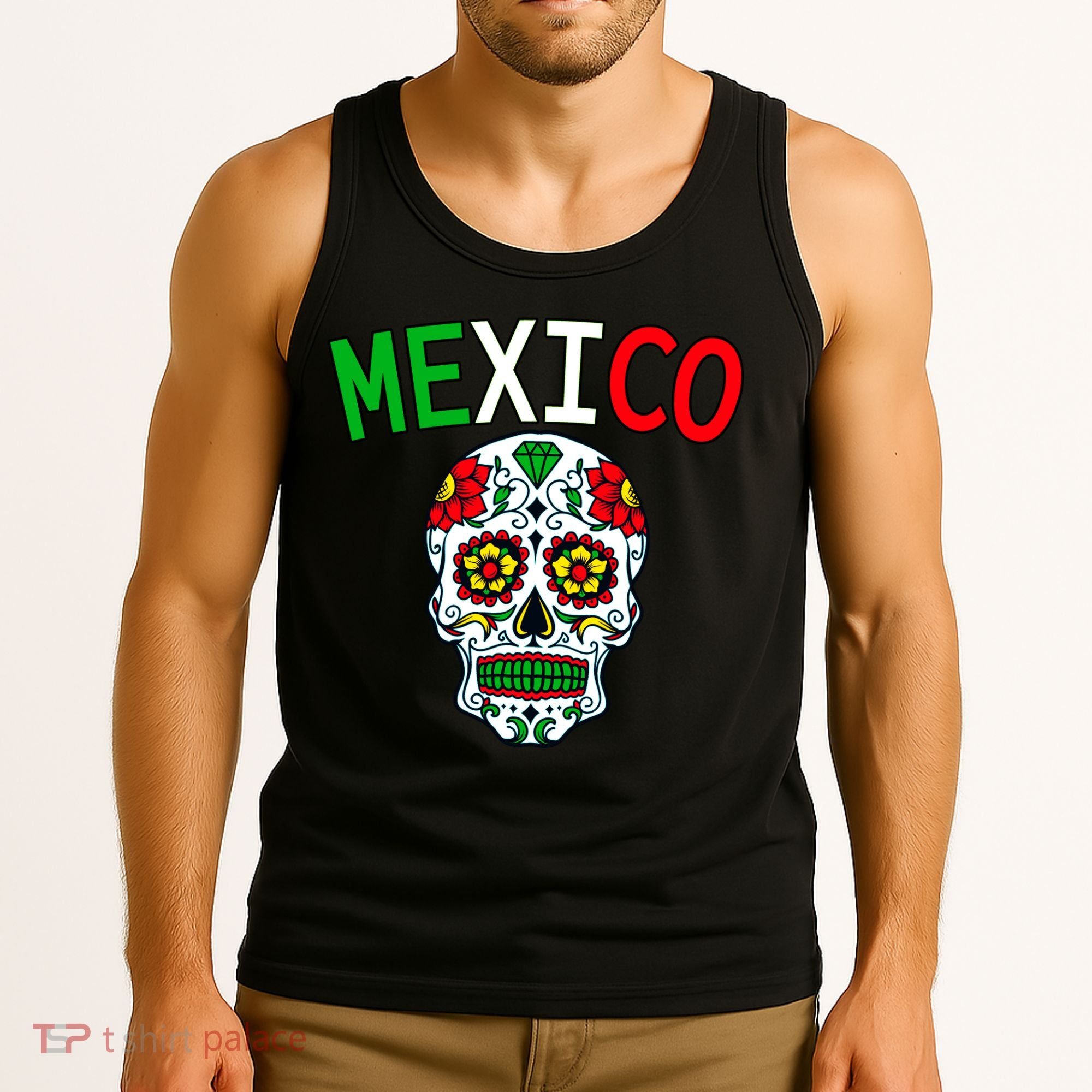 Mexico Skull Tank Top